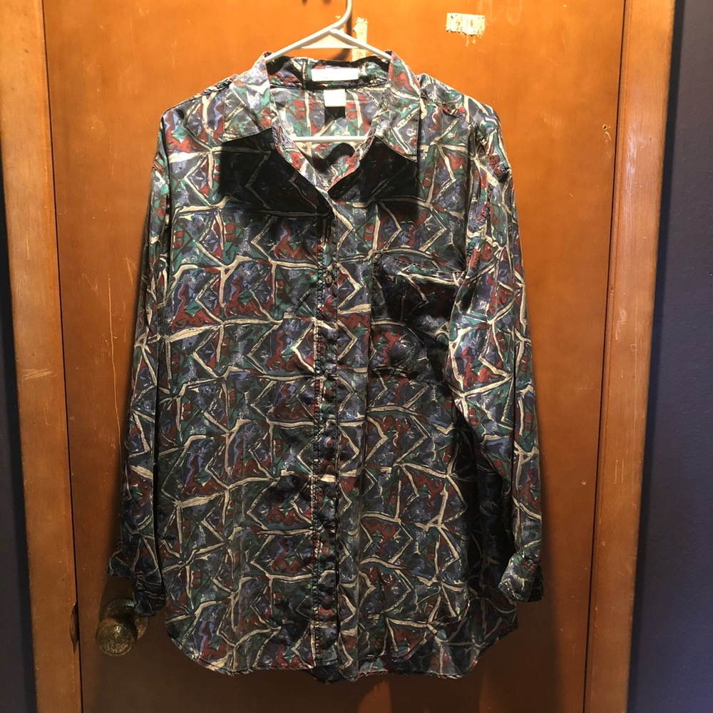 Punch 100% Silk Button-up Shirt